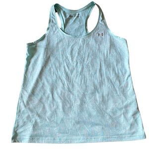 Under Armour Wm’s Sz Lrg Loose Fit Green Razorback Heatgear Tank Top